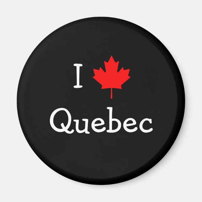 I Love Quebec Magnet (Front)