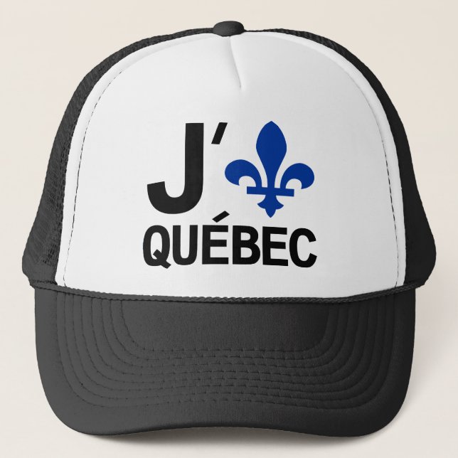 I Love Quebec Trucker Hat (Front)
