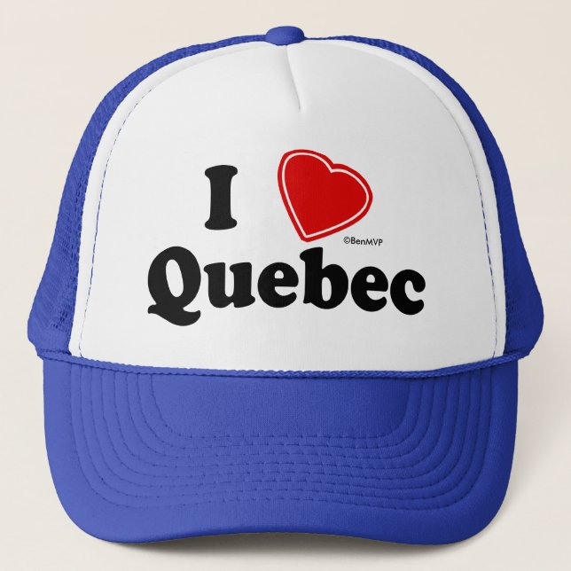 I Love Quebec Trucker Hat (Front)