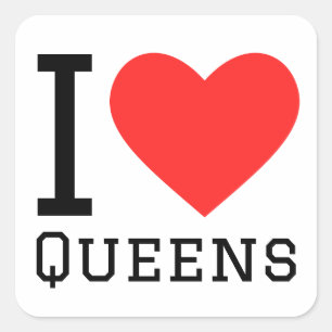 I love queens square sticker