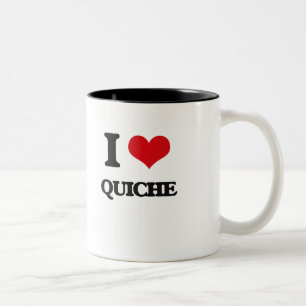 I Love Quiche Two-Tone Coffee Mug