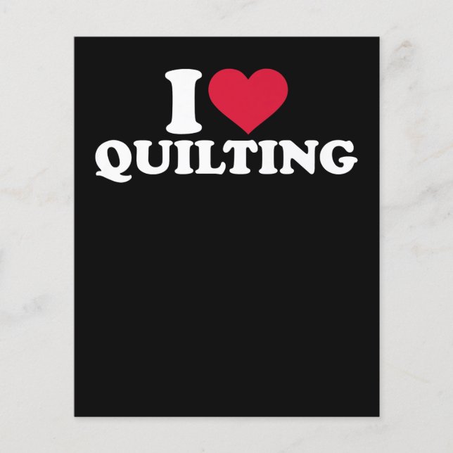 I Love Quilting Premium (Front)