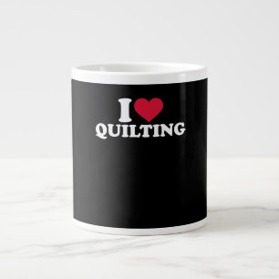 I Love Quilting Premium Large Coffee Mug