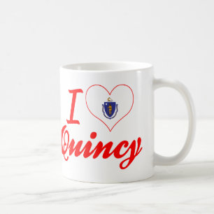 I Love Quincy, Massachusetts Coffee Mug
