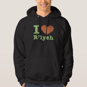 I Love R lyeh Vintage Cthulhu Mythos Hoodie