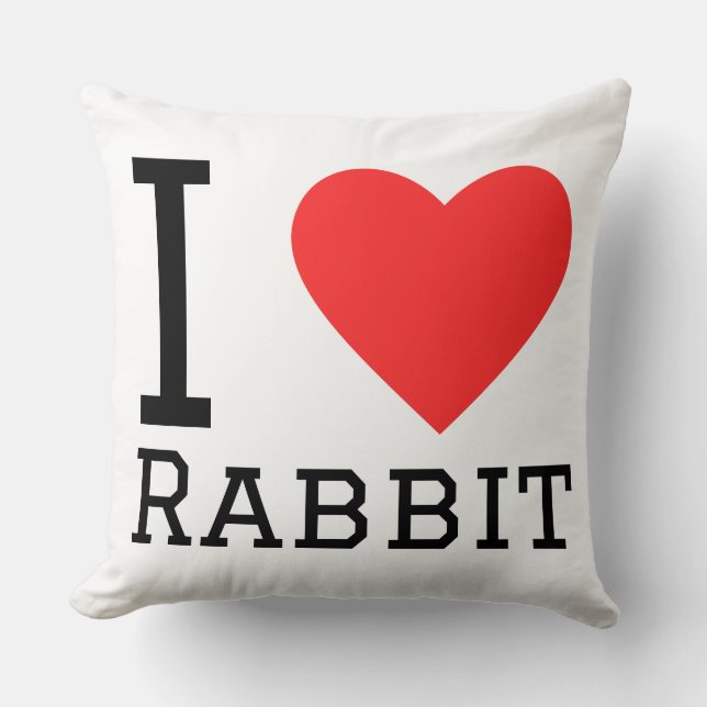 I love rabbit  cushion (Front)