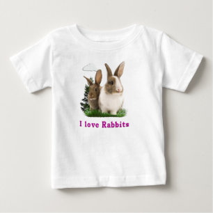 I love Rabbitts Baby T-Shirt