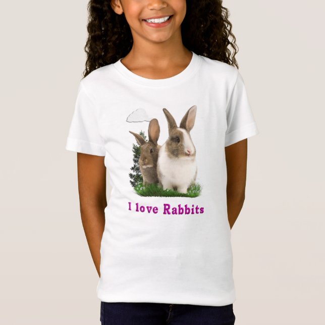 I love Rabbitts T-Shirt (Front)