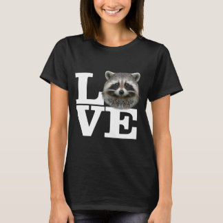 I Love Raccoons Funny Racoon Love Gift Cute Racoo T-Shirt