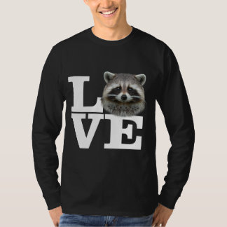 I Love Raccoons Funny Racoon Love Gift Cute Racoo T-Shirt