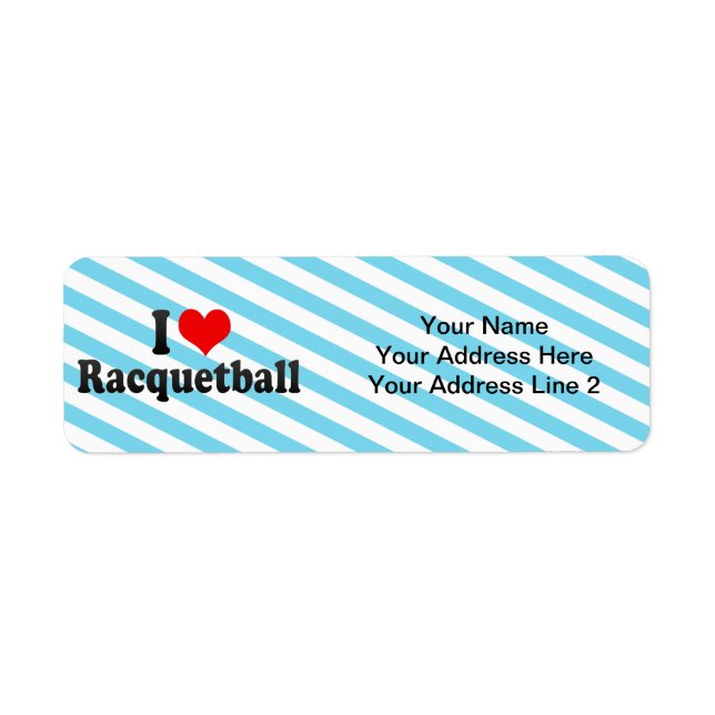 I Love Racquetball (Front)