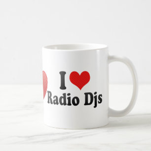 I Love Radio Djs Coffee Mug