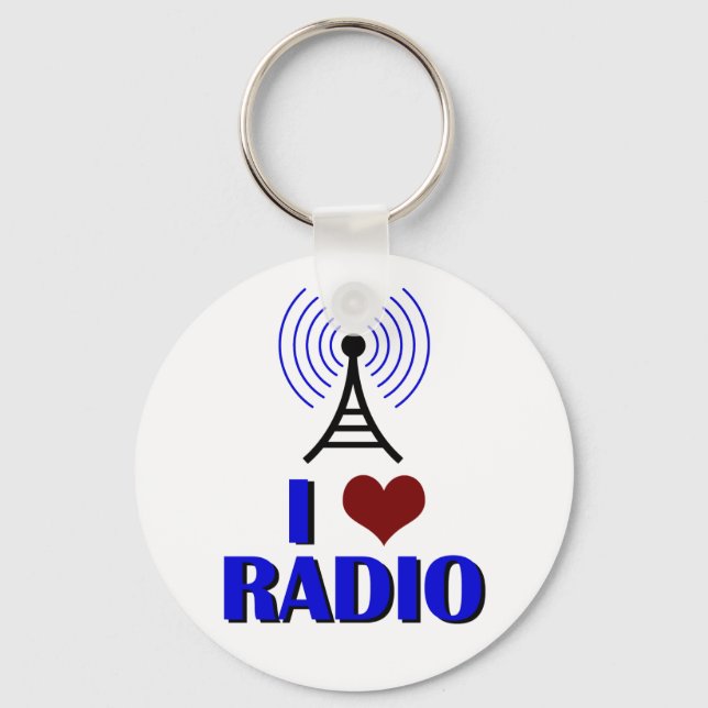 I Love Radio Key Ring (Front)