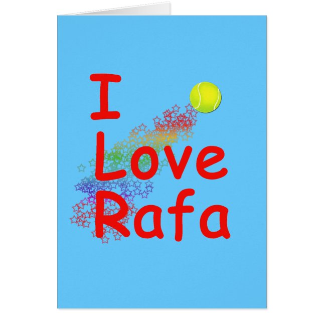 I Love Rafa Tennis Design (Front)