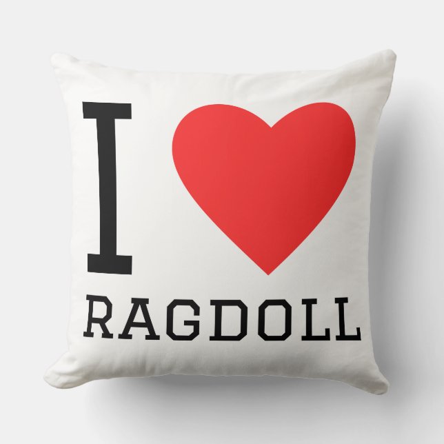 I love ragdoll cushion (Front)