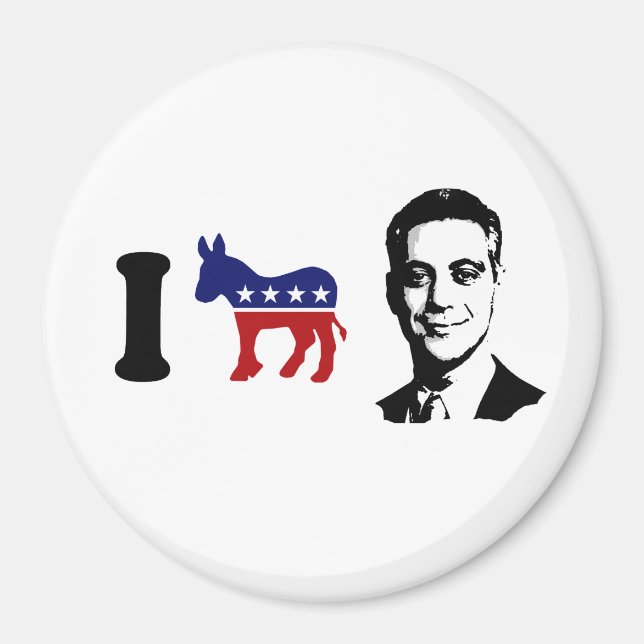I Love Rahm Emanuel Magnet (Front)