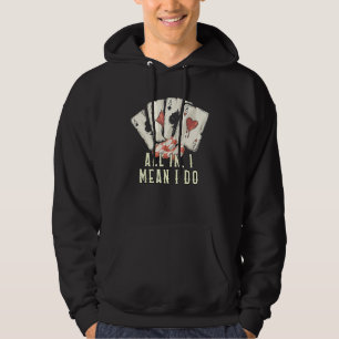 I Love Rainbow Flops Poker Card Game Poker Player Hoodie