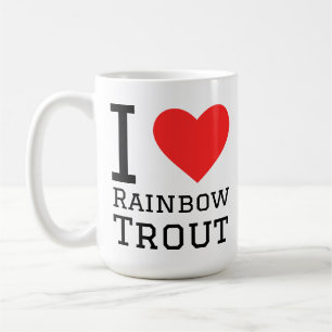 I love rainbow trout coffee mug