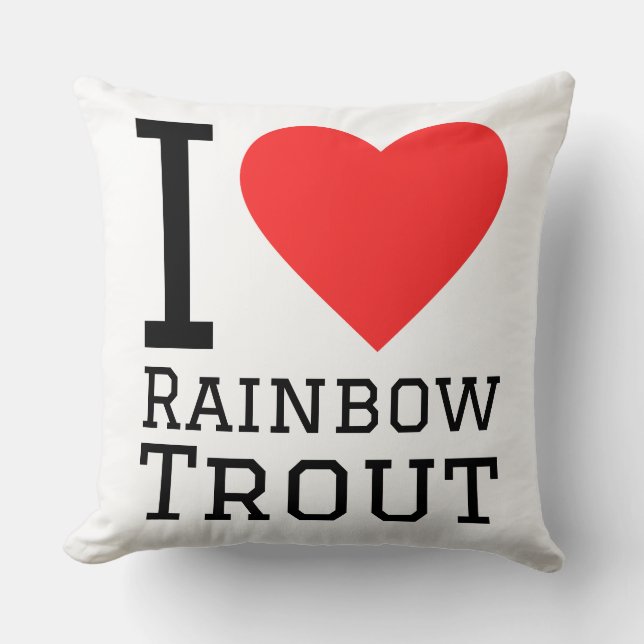 I love rainbow trout cushion (Front)