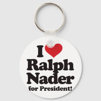 I Love Ralph Nader for President Key Ring