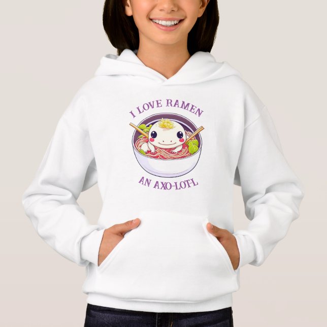 I Love Ramen Axolotl Pun  (Front)