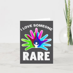 I Love Rare Disease Awareness Shirt - Rare Disease Card