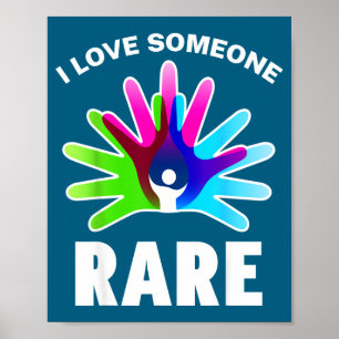 I Love Rare Disease Awareness Shirt - Rare Disease Poster