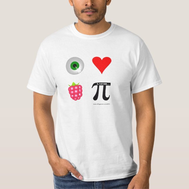 I Love Raspberry 2 T-Shirt (Front)