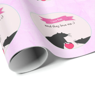 I Love Rats and They Love Me Wrapping Paper