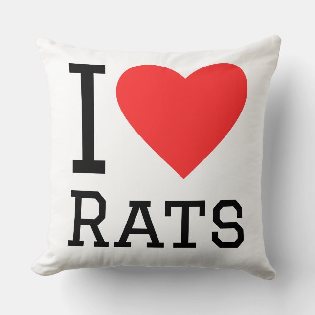 I love rats cushion (Front)