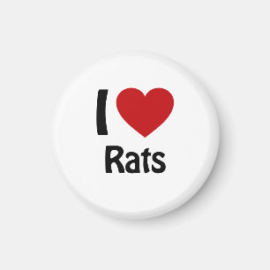 I love Rats Magnet