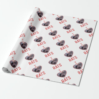 I Love Rats! Wrapping Paper