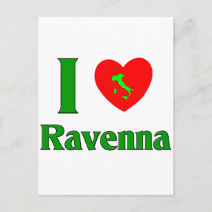 I Love Ravenna Italy Postcard