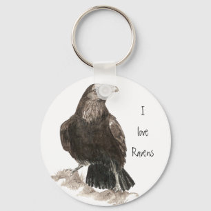I love Ravens Keychain