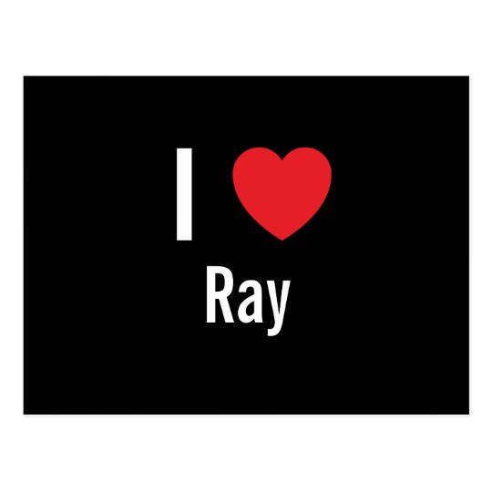 I love Ray Postcard