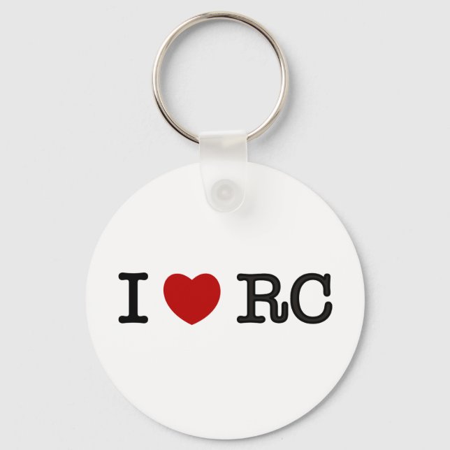 I Love RC Key Ring (Front)