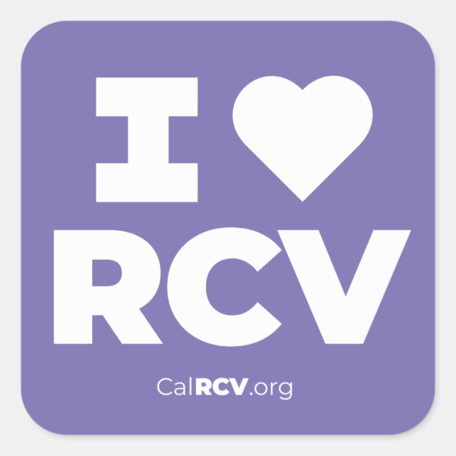 I Love RCV Sticker (Front)