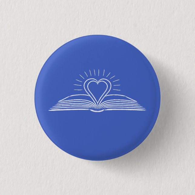 I love reading books for book lover 3 cm round badge (Front)