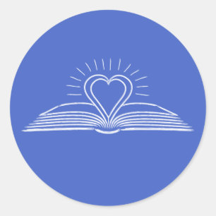 I love reading books for book lover classic round sticker