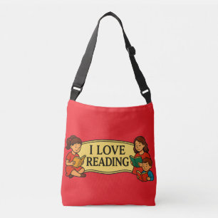 I Love Reading Crossbody Bag