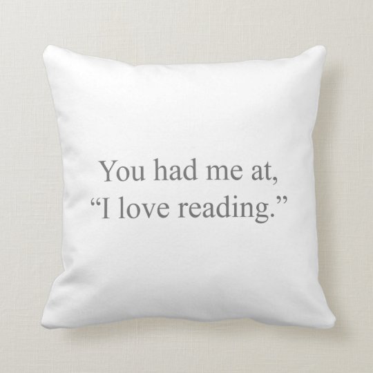 I Love Reading Cushion Zazzle Co Uk