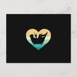I Love Reading In The Bathtub Postcard