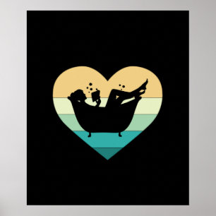 I Love Reading In The Bathtub Poster