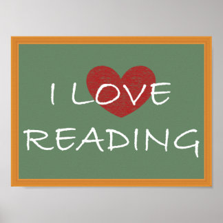 I Love Reading Poster