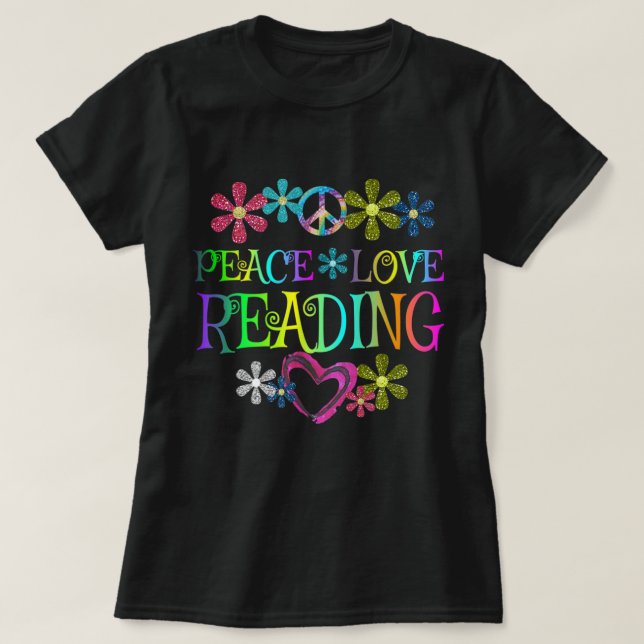 I Love Reading Shirt Book Lovers Gift Reading Club (Design Front)