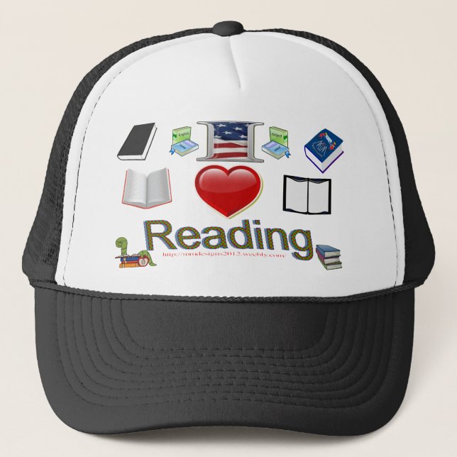 I love reading trucker hat (Front)