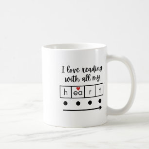 I Love Reading With All My Heart Science Teacher V Coffee Mug