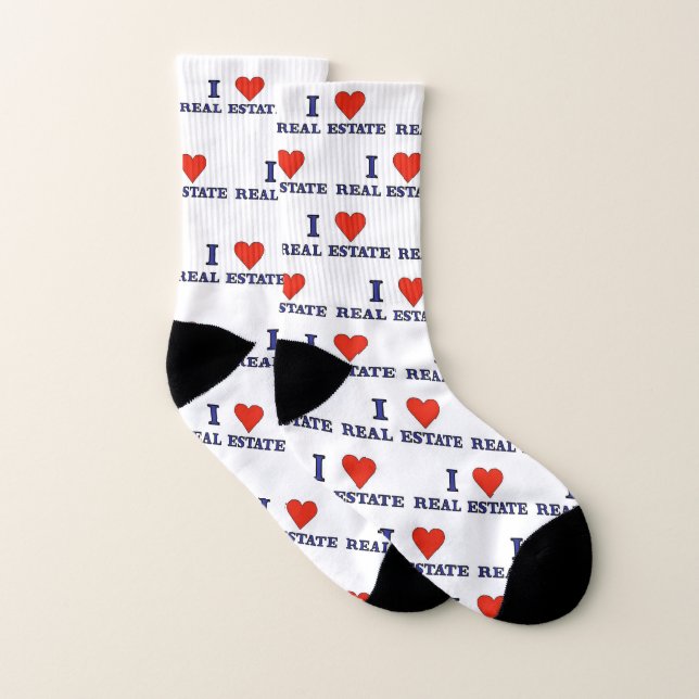 I Love Real Estate Socks (Pair)