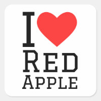 I love red apple