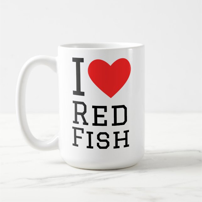 I love red fish coffee mug (Left)